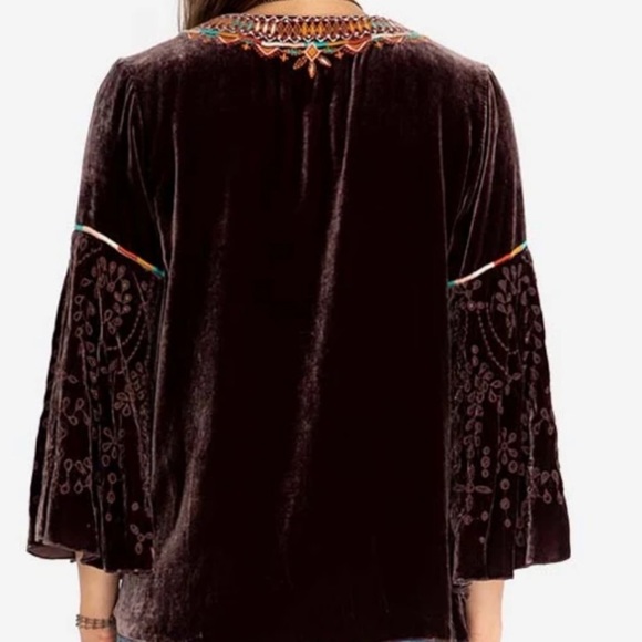 Johnny Was Chiri Velvet swing blouse NWT - Picture 3 of 13